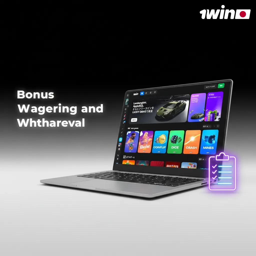Infographic on bonus wagering: separate balances, meet wagering multiplier, game contributions, time limits, then withdraw.